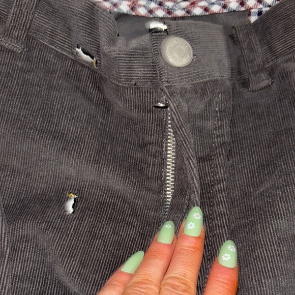 Distressed Black Corduroy Pants - Picture 7 of 8